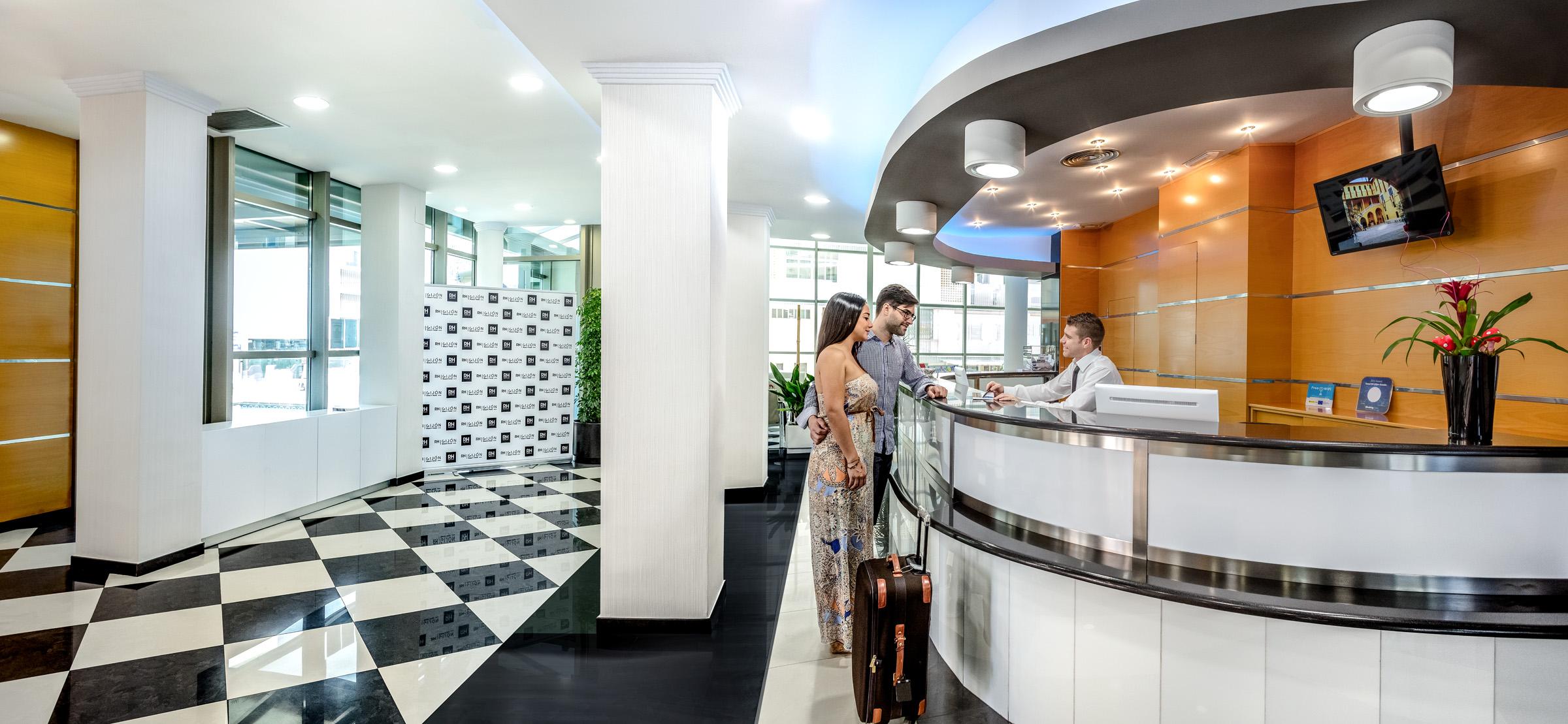 Hotel Rh Gijon & Spa 甘迪亚 外观 照片